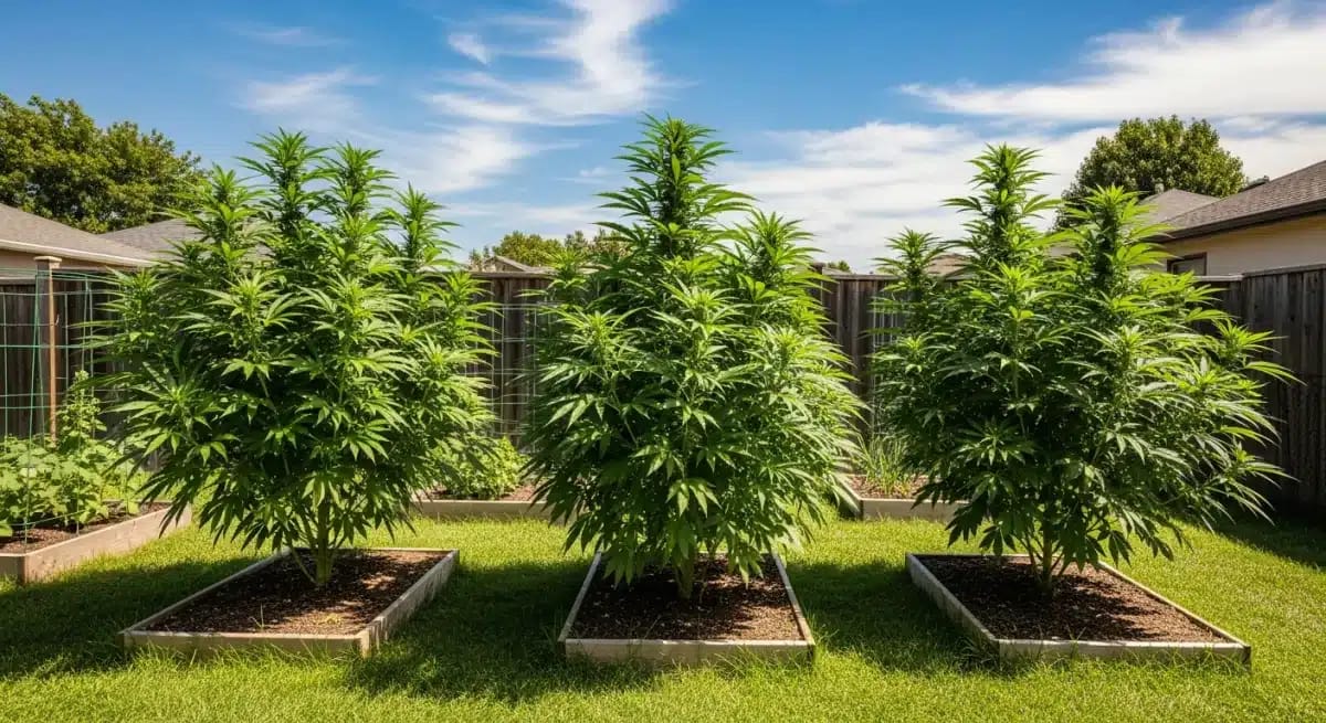 Outdoor cannabis garden